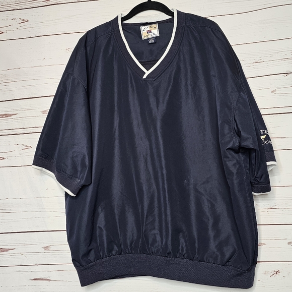 Cutter & Buck Navy Blue Short Sleeve Golf Windshirt - Picture 3 of 10